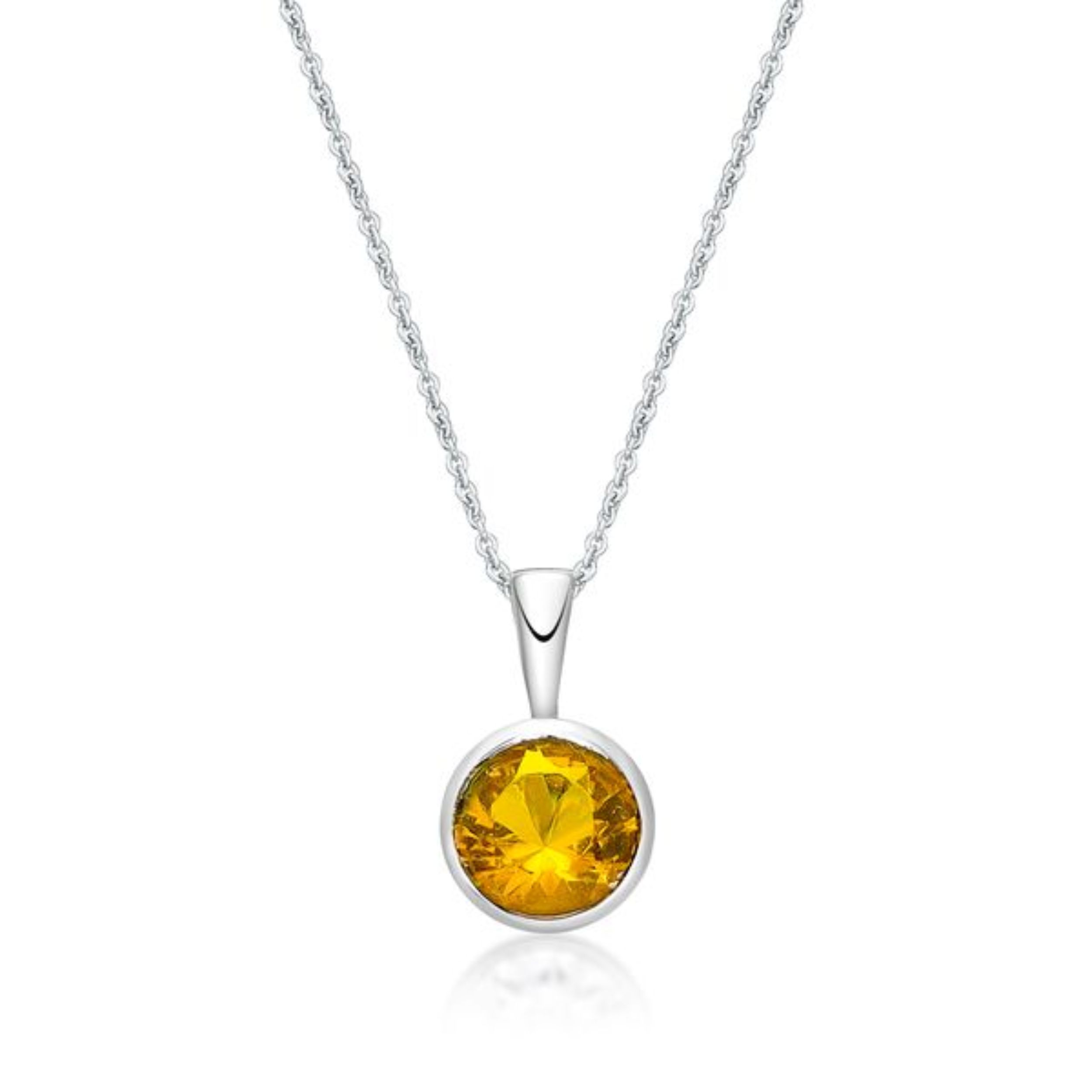 Picture of NOVEMBER, 5mm BEZEL PENDANT with CHAIN